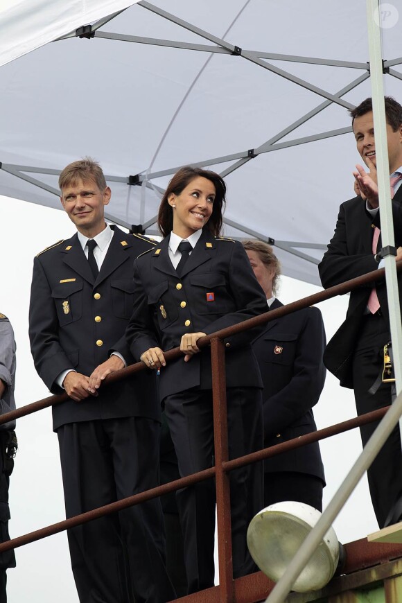 Marie Cavallier, épouse de Joachim de Danemark, visite le service d'urgence du pays. 3 septembre 2011