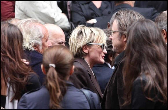 Patricia Kaas aux obsèques de Jean-Jacques Souplet, à Paris, le 6 septembre 2011.