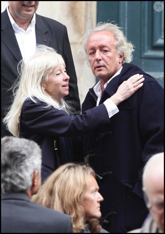 Didier Barbelivien aux obsèques de Jean-Jacques Souplet, à Paris, le 6 septembre 2011.