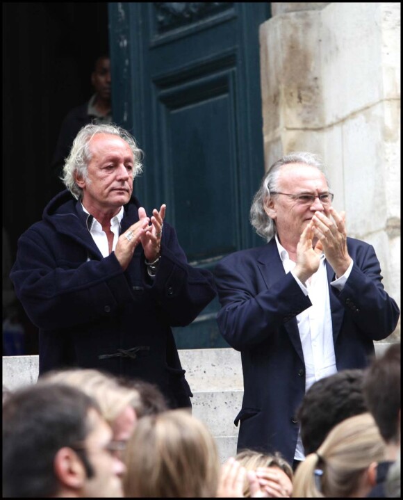 Didier Barbelivien aux obsèques de Jean-Jacques Souplet, à Paris, le 6 septembre 2011.