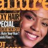 La chanteuse Beyoncé Knowles, qui prépare son premier album solo à l'époque, pose en couverture du magazine Allure. Août 2002.