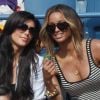 Kim Kardashian, la chanteuse Ciara et Lala Anthony se sont octroyées une sortie entre fille à l'US Open pour encourager leur compatriote Serena Williams le 8 septembre 2011 lors du quart de finale de l'US Open 2011