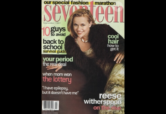 Reese Witherspoon en Une du magazine Seventeen de septembre 1997.