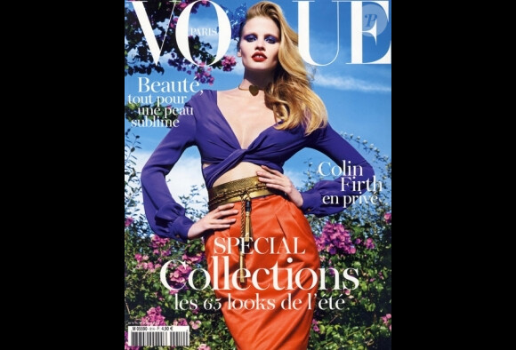 Lara Stone en couverture de Vogue