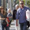 Rebecca Gayheart, enceinte, et son mari Eric Dane ont emmené leur fille Billie dans un magasin de jouets. Los Angeles, 11 septembre 2011
