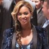 Beyoncé splendide et enceinte lors du lancement de son parfum, Pulse, le 21 septembre à New York.