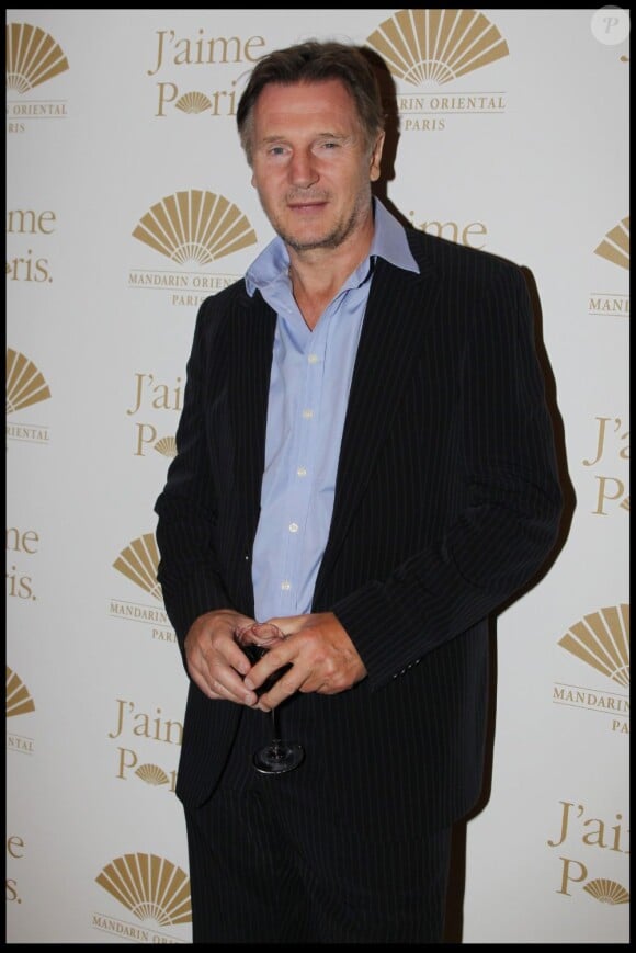 Liam Neeson lors de l'inauguration du Mandarin Oriental Paris. 22 septembre 2011