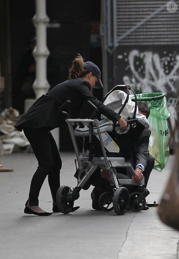 Natalie Portman, Benjamin Millepied et leur fils Alep le 7 et 8 septembre à Paris