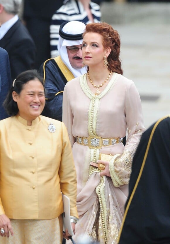 La princesse Lalla Salma du Maroc lors du mariage princier de William et Kate le 29 avril 2011.
