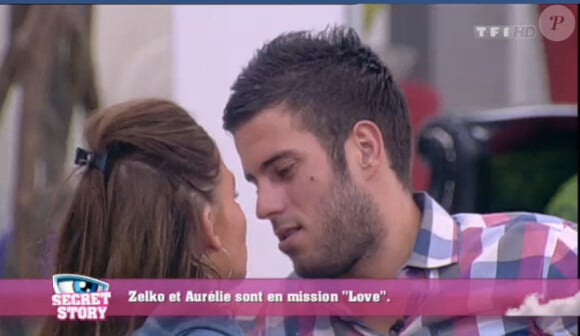 Aurélie et Zelko dans Secret Story 5, mercredi 28 septembre 2011 sur TF1