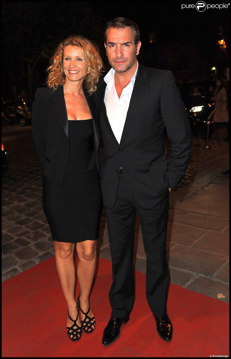 Alexandra Lamy et Jean Dujardin lors de la projection de ...