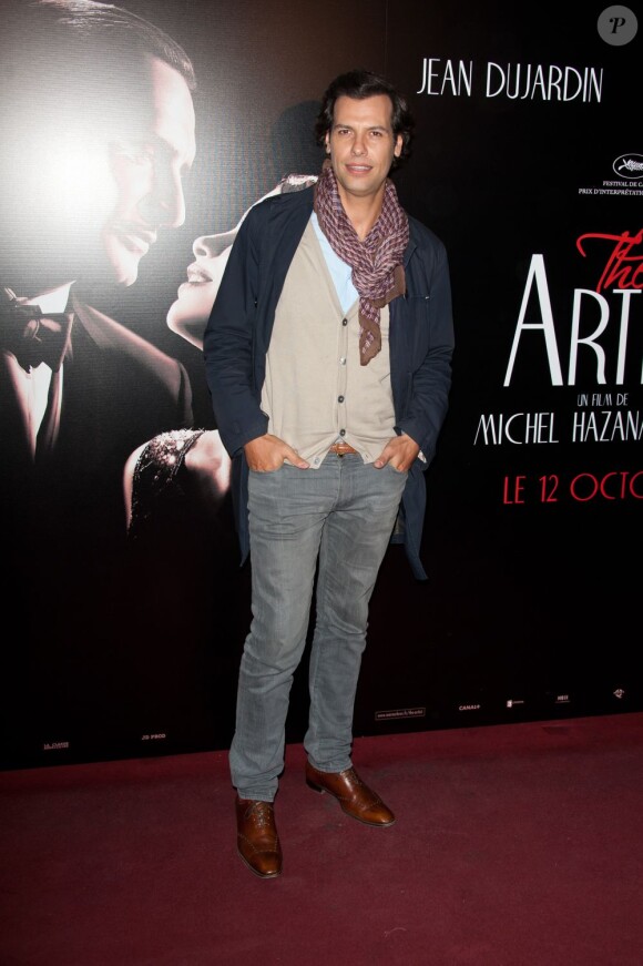 Laurent Lafitte lors de la projection de The Artist, le 28 septembre 2011.