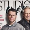 Matt Damon et Clint Eastwood, en couverture de Studio Ciné Live. Février 2011.
