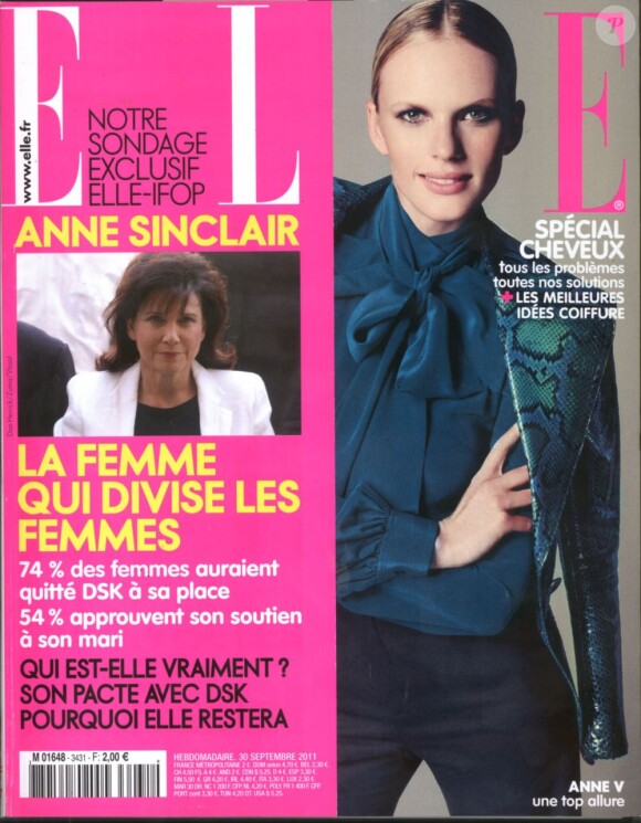 Grand sondage sur Anne Sinclair dans le magazine ELLE, en kiosques le 30 septembre 2011.