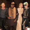 Sting entouré de a femme Trudie Styler et de ses célèbres amis, à New York, le 1er octobre 2011.