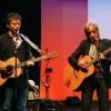 Jean-Louis Aubert et Raphaël aux 20 ans de La Source au théâtre du Rond-Point à Paris le 3 octobre 2011