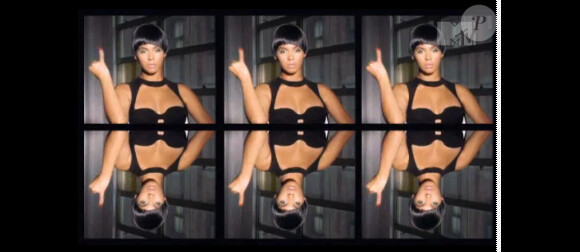 Beyoncé dans les trente premières secondes de son nouveau clip "Countdown" où elle dévoile son ventre de femme enceinte.