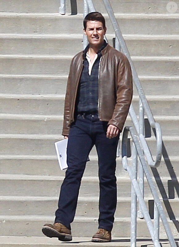 Tom Cruise sur le tournage du film One Shot. Pittsburgh, 7 octobre 2011