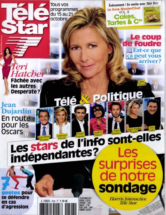 Le magazine Télé Star en kiosques le lundi 10 octobre 2011.
