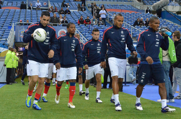 L'équipe de France le 7 octobre 2011 au Stade de France à Saint-Denis