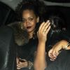 Rihanna superbement fatiguée à la sortie du Stringfello à Londres le 12 octobre 2011