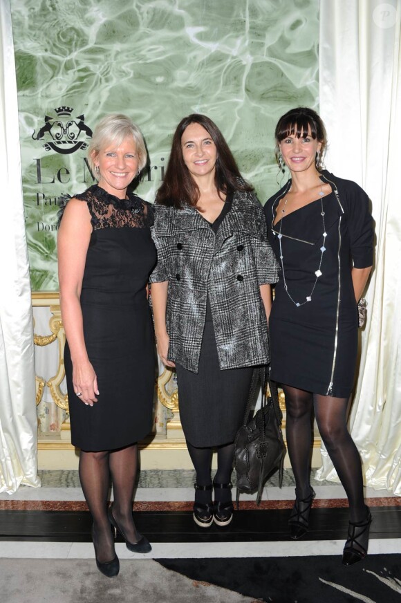 Franka Holtmann, Nathalie Garçon et Anne Vogt-Bordure à la quatrième édition du Prix Meurice pour l'art contemporain. Le lundi 10 octobre 2011