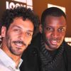 Tomer Sisley et Abd Al Malik lors de la soirée d'inauguration de la boutique Look à Paris, rue Saint-Honoré, le 17 octobre 2011