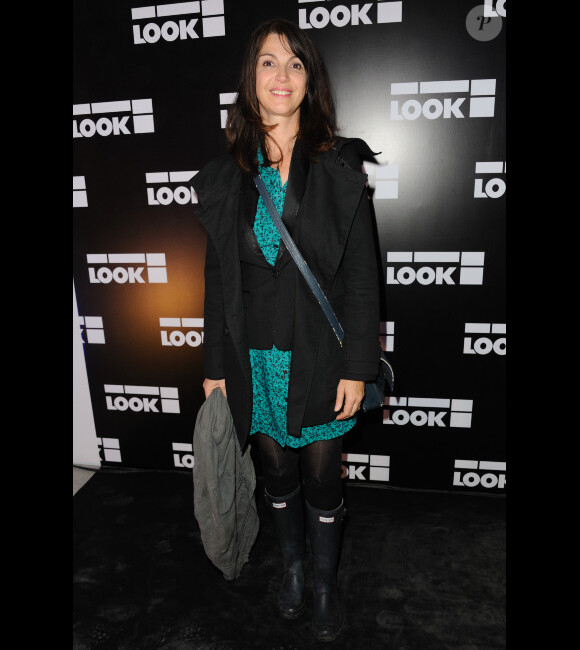 Zabou Breitman lors de la soirée d'inauguration de la boutique Look à Paris, rue Saint-Honoré, le 17 octobre 2011