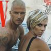 Victoria Beckham et son mari David Beckham dévoilent leurs tatouages en Une du magazine W. Août 2007.