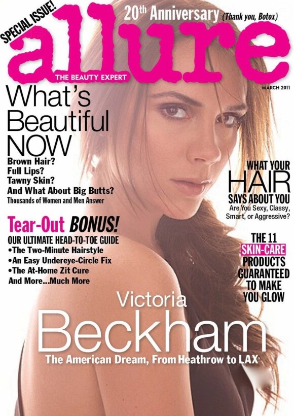 Victoria Beckham raconte sa conquête de l'Amérique au magazine Allure de mars 2011.