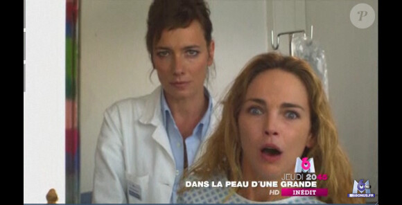 Claire Keim se réveille dans le téléfilm Dans la peau d'une grande, diffusé jeudi 27 octobre 2011 sur M6