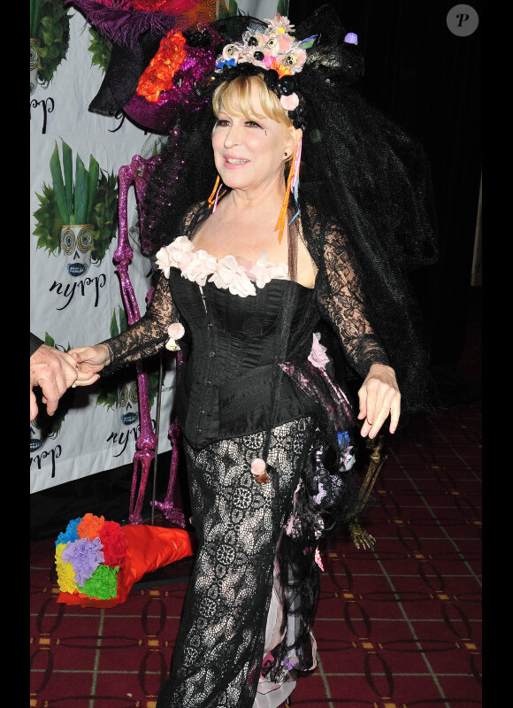 Bette Midler lors du gala d'Halloween au profit du New York restoration project de Bette Midler à New York le 28 octobre 2011 