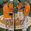 Anastasia Myskina (photo : avec Martina Navratilova en mars 2009 à Saint-Pétersbourg lors d'un match exhibition), qui a déserté les courts de tennis depuis 2007, attend avec son mari Sergey Mamedov son troisième enfant, a-t-on appris en octobre 2011.