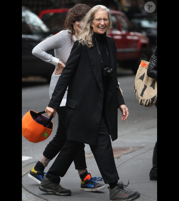 Annie Leibovitz à New York pour la fête d'Halloween le 31 octobre 2011