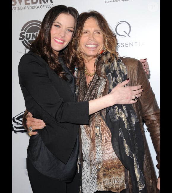 Steven Tyler et sa fille Liv en mars 2011 à l'avant-première du film Super