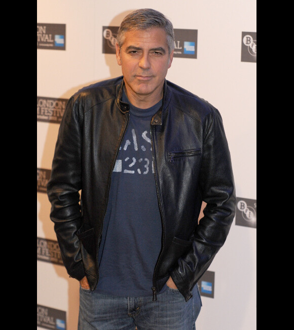 George Clooney le 19 octobre 2011 à Londres.