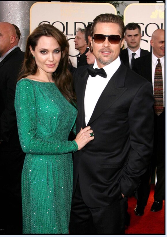 Angelina Jolie et Brad Pitt aux Golden Globes 2011
