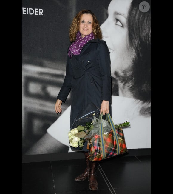 Armelle à l'exposition Romy Schneider à Boulogne-Billancourt, le 8 novembre 2011.