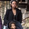 Jennifer Hudson et son fils David dans les rues de New York le 8 novembre 2011