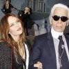 Vanessa Paradis et Karl Lagerfeld illuminent le Printemps, le 9 novembre 2011.