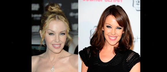 Kylie Minogue, en blonde (avril 2011), fait-elle plus vieille qu'en brune (novembre 2011) ? Aurait-elle au recours au botox pour rajeunir sa frimousse ?