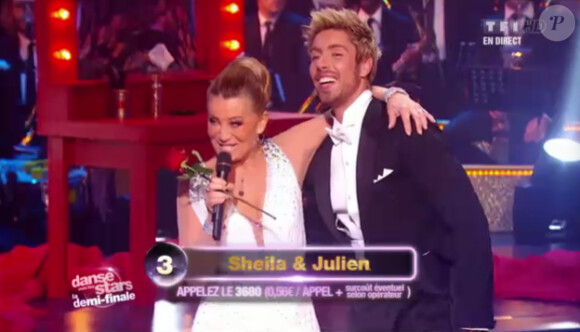 Sheila et Julien dans Danse avec les stars 2, samedi 12 novembre 2011, sur TF1