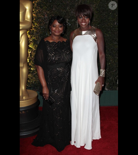 Octavia Spencer et Viola Davis au dîner des Oscars à Los Angeles, le 12 novembre 2011.