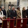 La famille royale de Belgique arrive pour la cérémonie du Te Deum en la cathédrale des Saints Michel-et-Gudule de Bruxelles, dans le cadre de la Fête du Roi, mardi 15 novembre 2011.