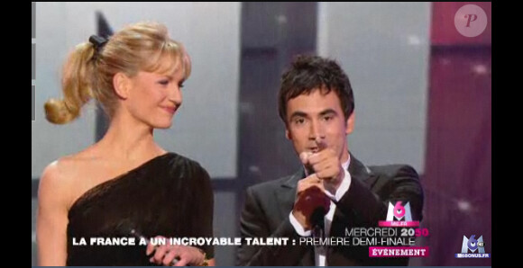 Sandrine Corman et Alex Goude dans la bande-annonce de La France a un Incroyable Talent, diffusée sur M6 mercredi 23 novembre 2011