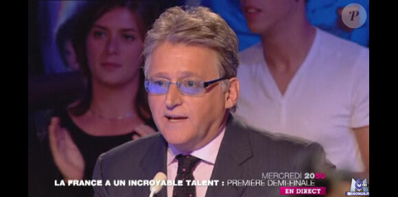 Gilbert Rozon dans la bande-annonce de La France a un Incroyable Talent, diffusée sur M6 mercredi 23 novembre 2011