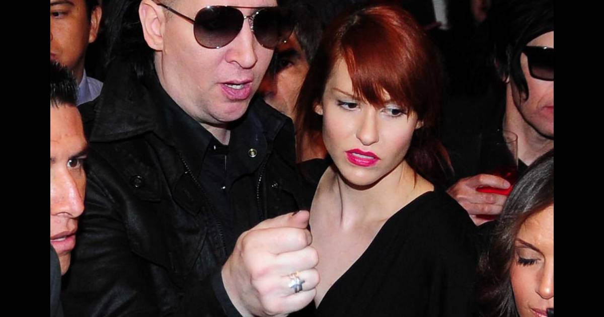 Marilyn Manson et sa nouvelle petite amie à Mexico le 3 ...