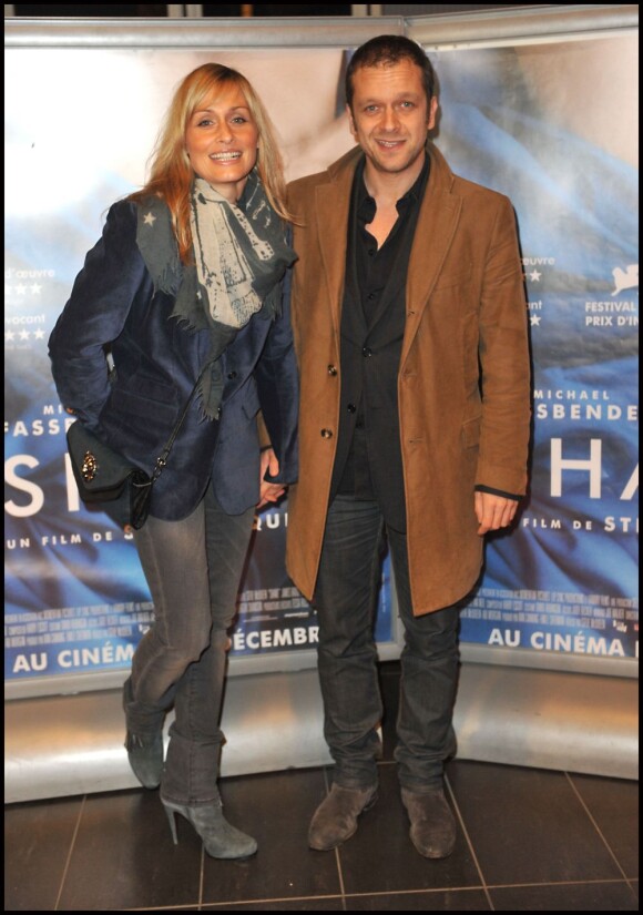 Elodie Hesme et Jonathan Zaccaï lors de la première de Shame, au MK2 Bibliothèque, le 22 novembre 2011.