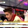 Justin Bieber au Today Show sur NBC, en direct du Rockefeller Center à New York, le 24 novembre 2011.
