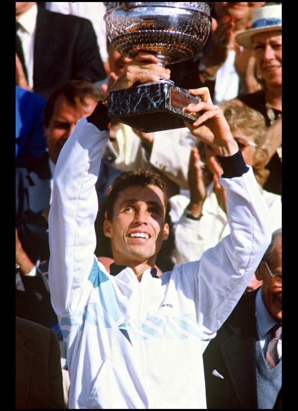 Ivan Lendl lors de la finale de Roland Garros en 1987